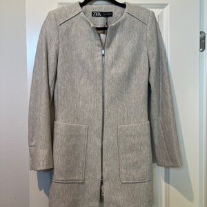 Zara Women's Light Gray Coat